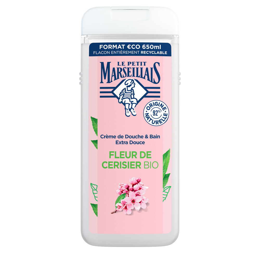 le petit marseillais LE PETIT MARSEILLAIS  DOUCHE EXTRA DOUXFLEUR DE CERISIER BIO 650 ML Gel Douche