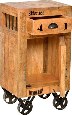 SIT Kommode Rustic, mit schwarzem Aufdruck im Industrial-Stil