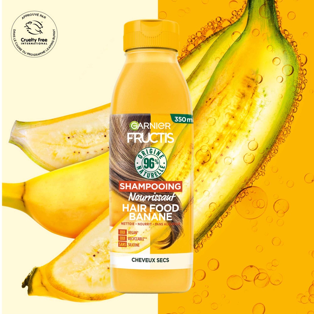 garnier Fructis Hair Food Shampooing vegan nourrissant à la banane