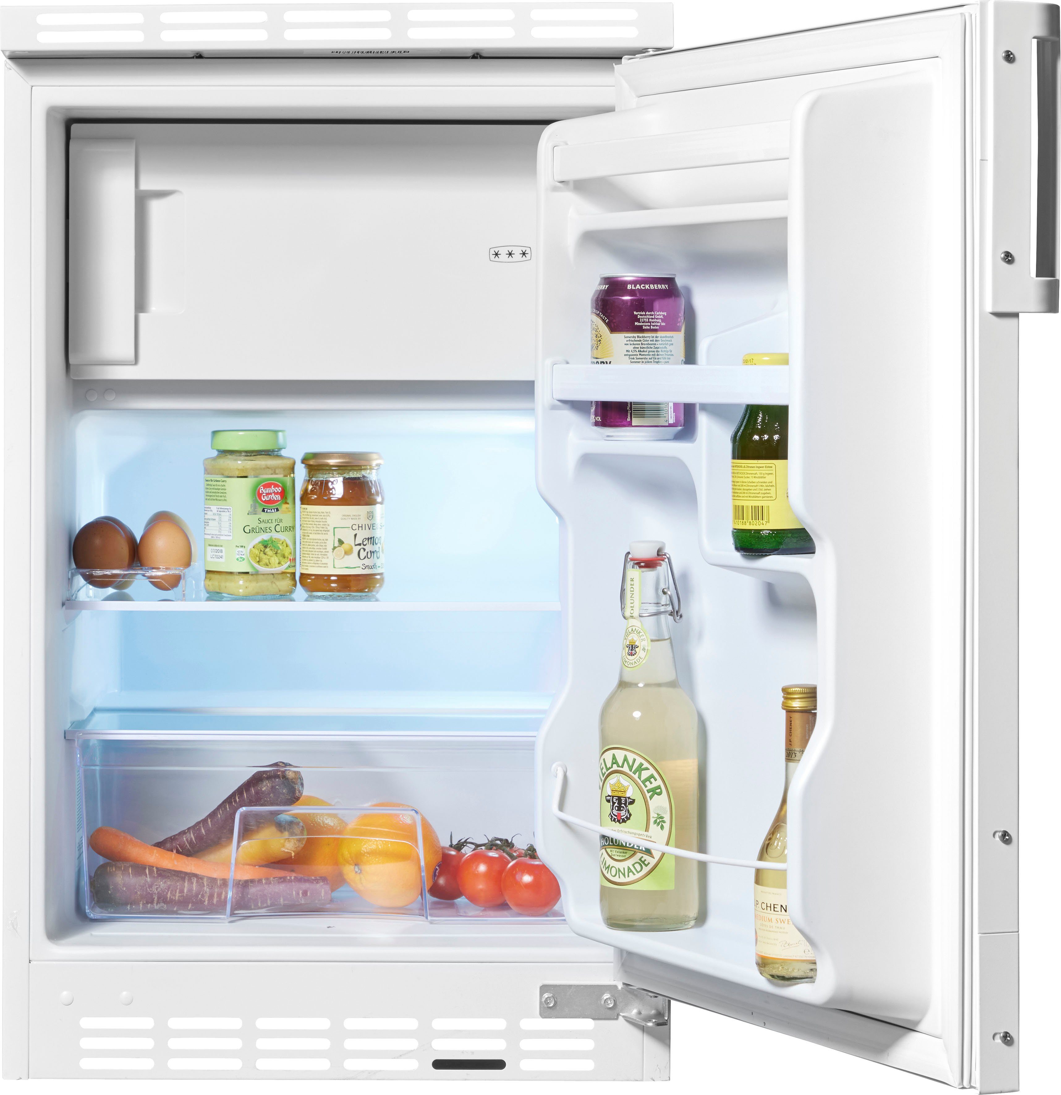 Amica Einbaukühlschrank UKS 16147, 81,5 cm hoch, 49,5 cm breit, dekorfähig + unterbaufähig