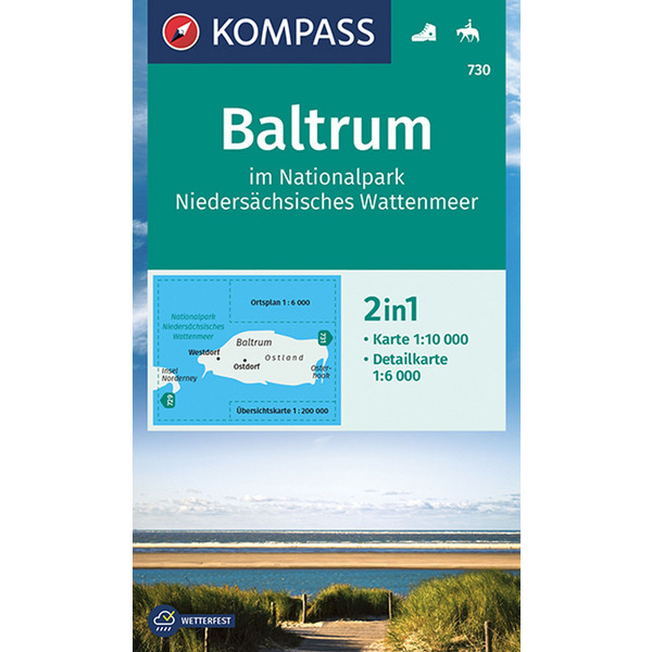 KOMPASS WANDERKARTE 730 BALTRUM