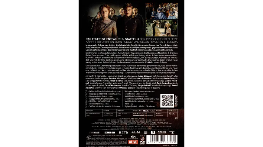 Sisi - Staffel 3 (alle 6 Teile) (Filmjuwelen)  [2 DVDs]