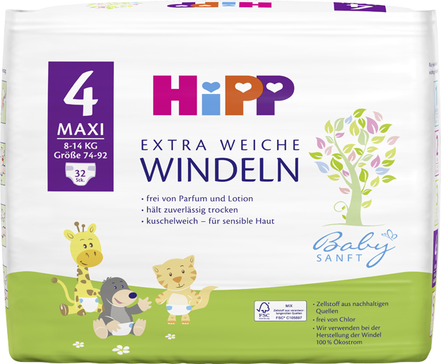 HiPP Windeln Gr. 4 Maxi 8-14kg
