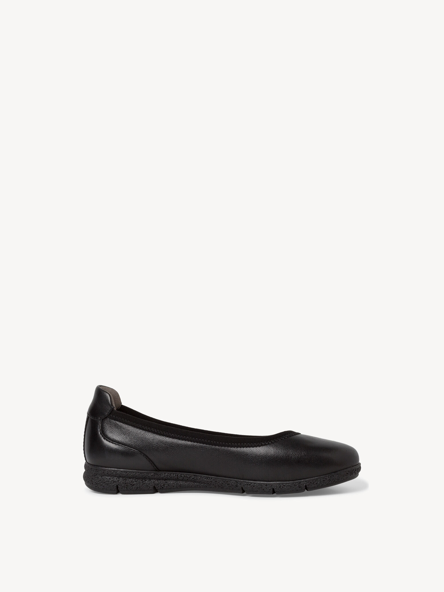 Ballerine en cuir - noir