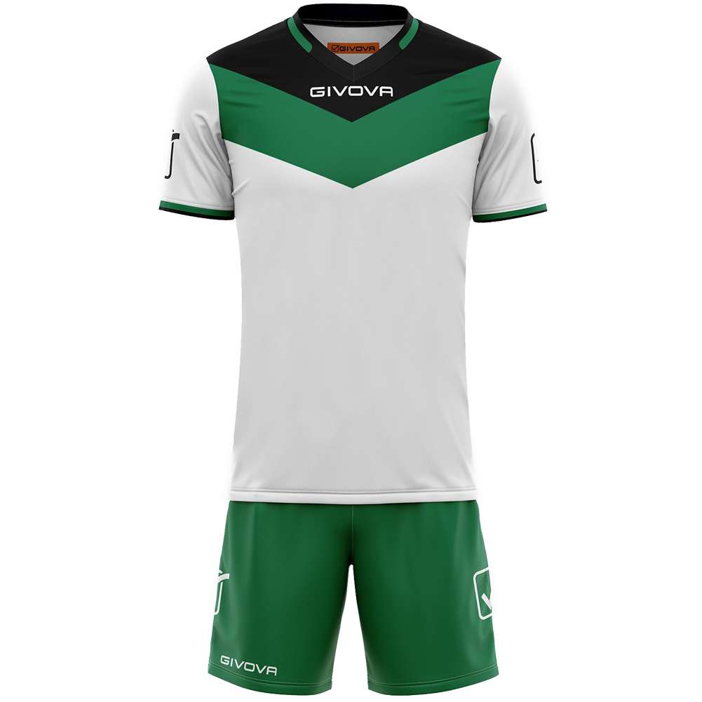 Givova Kit Campo Set Trikot + Shorts schwarz/grün