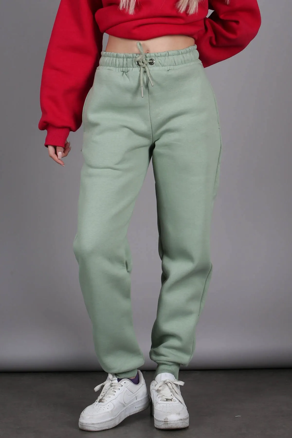 Madmext  Mintgrüne Damen-Jogginghose mit elastischem Bund Mg1568