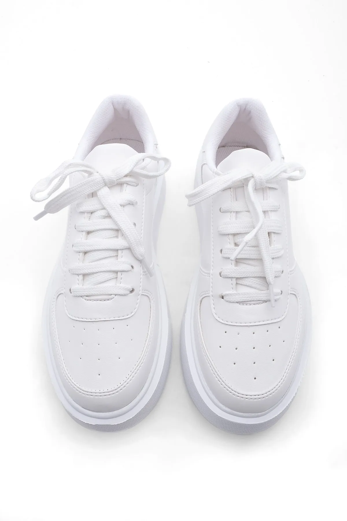 Marjin  Damen Sneaker High Sole Schnürsportschuhe Azin weiß