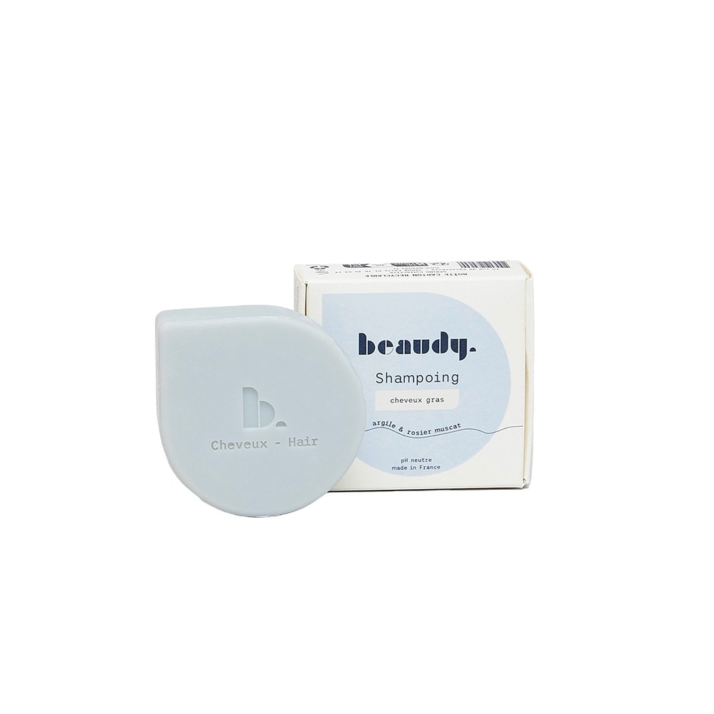 beaudy Shampoing Solide Cheveux Secs - Huiles d'Avocat & d'Argan - 75g Shampoing Solide