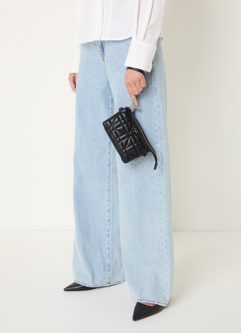 GUESS Latona Mini crossbody torba s logotipom i odvojivim remenom za rame