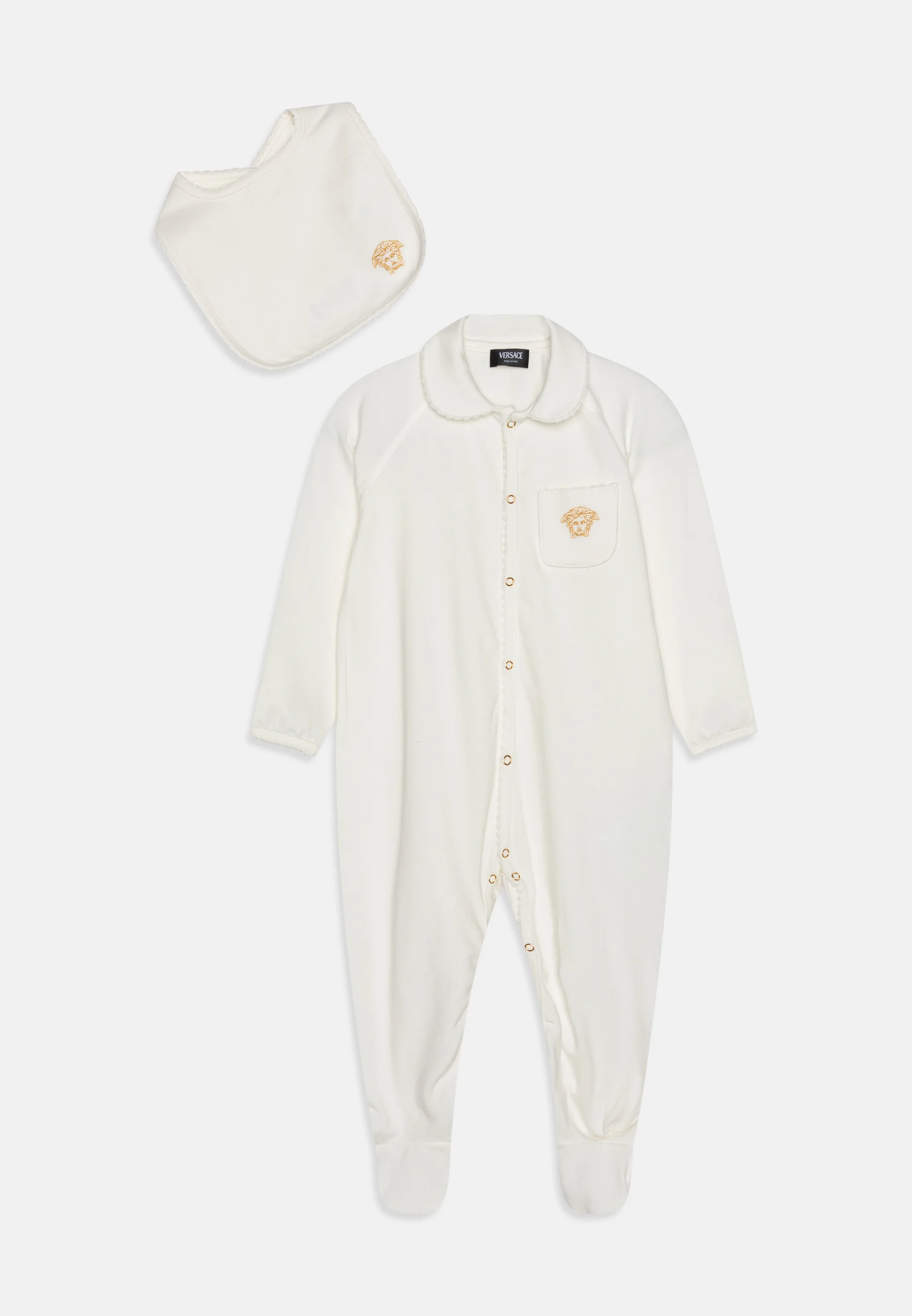 Conjunto unisex de 2 piezas con bordado del logotipo de Versace - Regalo para baby shower