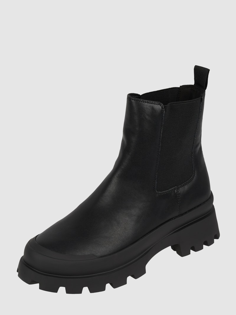 Chelsea Boots mit Logo in schwarz