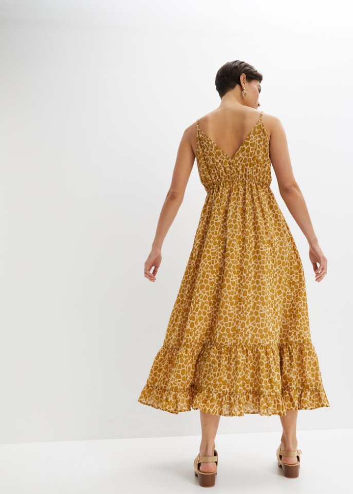Maxikleid mit Leo-Druck