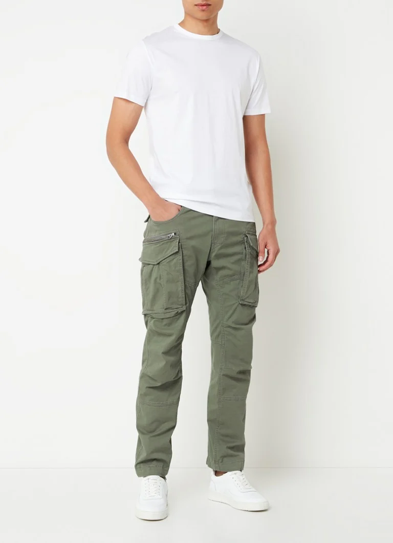 Pantaloni cargo Replay Joe Tapered cu buzunare cu clapă