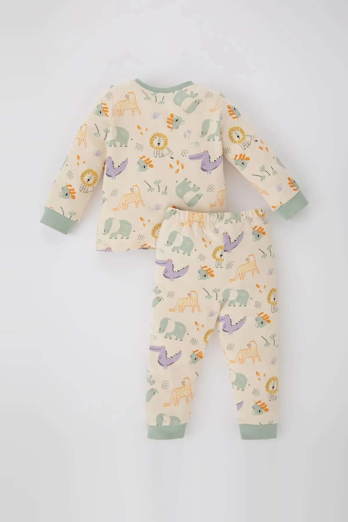 DeFacto  Langarm-Pyjama-Set mit Safari-Aufdruck für Babys