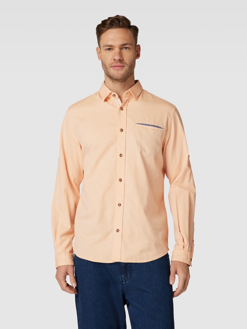 Regular Fit Freizeithemd mit Kentkragen in orange