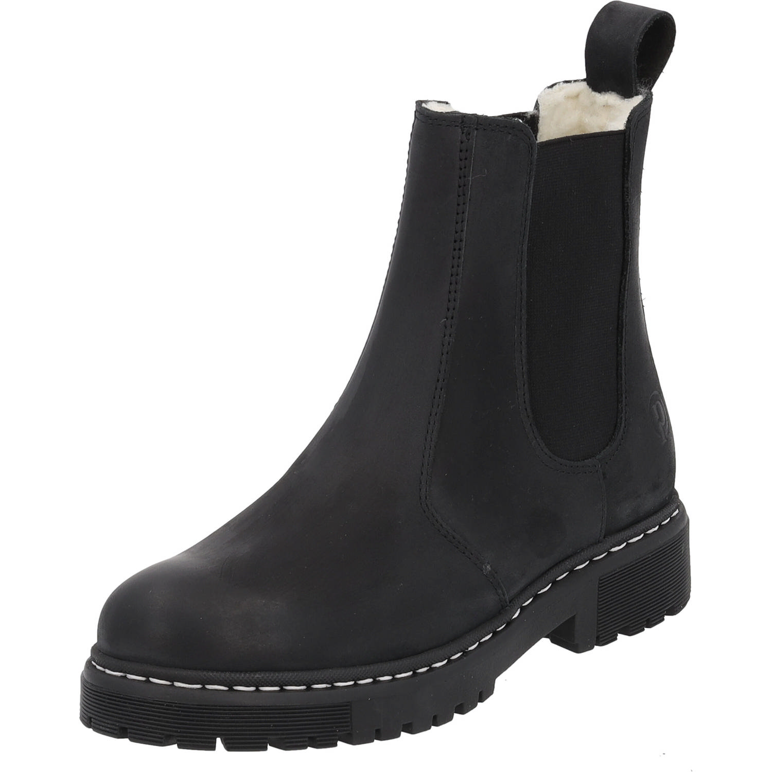 Palado Alicudi, Chelsea Boots, Damen, Schwarz Matt