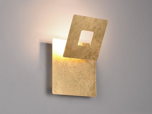meineWunschleuchte LED Wandleuchte, LED fest integriert, warmweiß, 2er SET ausgefallene indirekte Designer Wand-beleuchtung innen H: 18cm