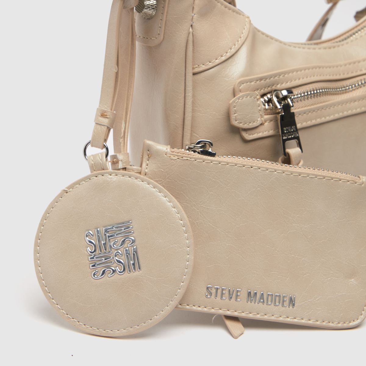 Steve Madden beige glödande axelväska