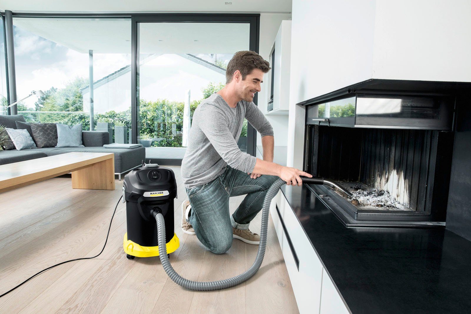 KÄRCHER Aschesauger AD 4 Premium, 600 W, beutellos, mit ReBoost Filterreinigung