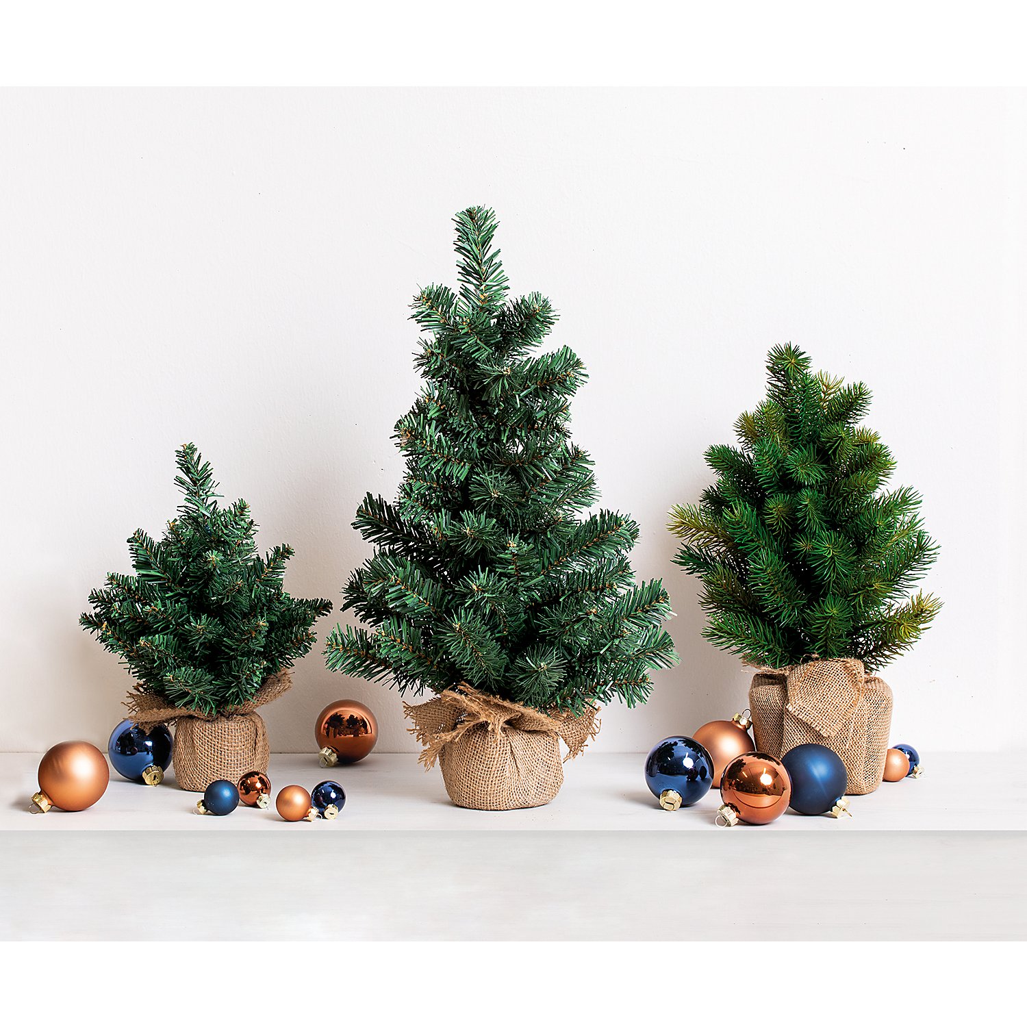 Tannenbaum, 45 cm, mit Jute