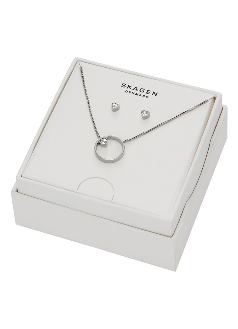 Skagen Kariana necklace and stud earrings in set of 2 SKJB1016SET