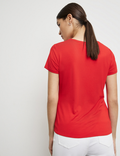 T-Shirt mit Raff-Detail