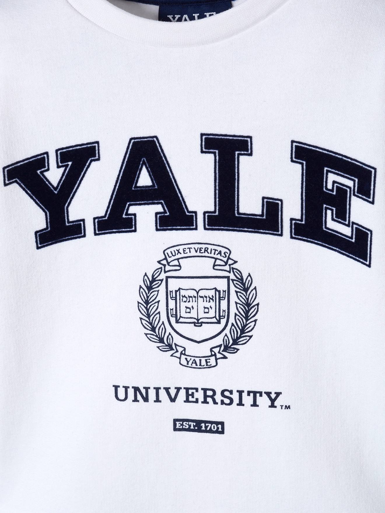 Sweat fille Yale® blanc