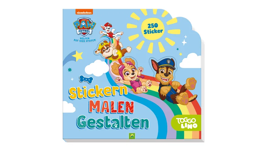 PAW Patrol - Stickern, Malen, Gestalten - Mit 250 Stickern. Für Kinder ab 3 Jahren