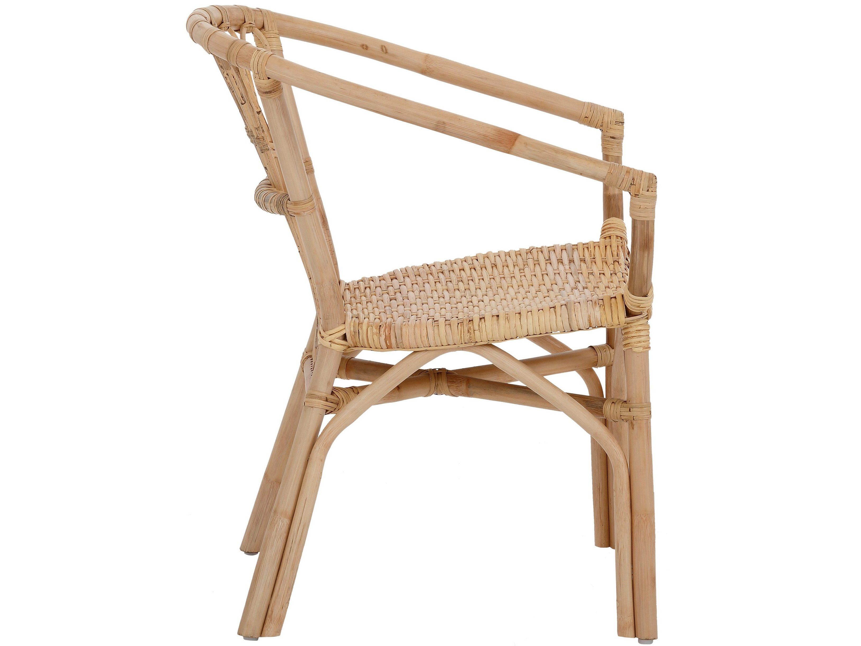 loft24 Rattanstuhl Kello (Set, 2 St), Rattangeflecht im maritimen Stil, Sitzhöhe 45 cm