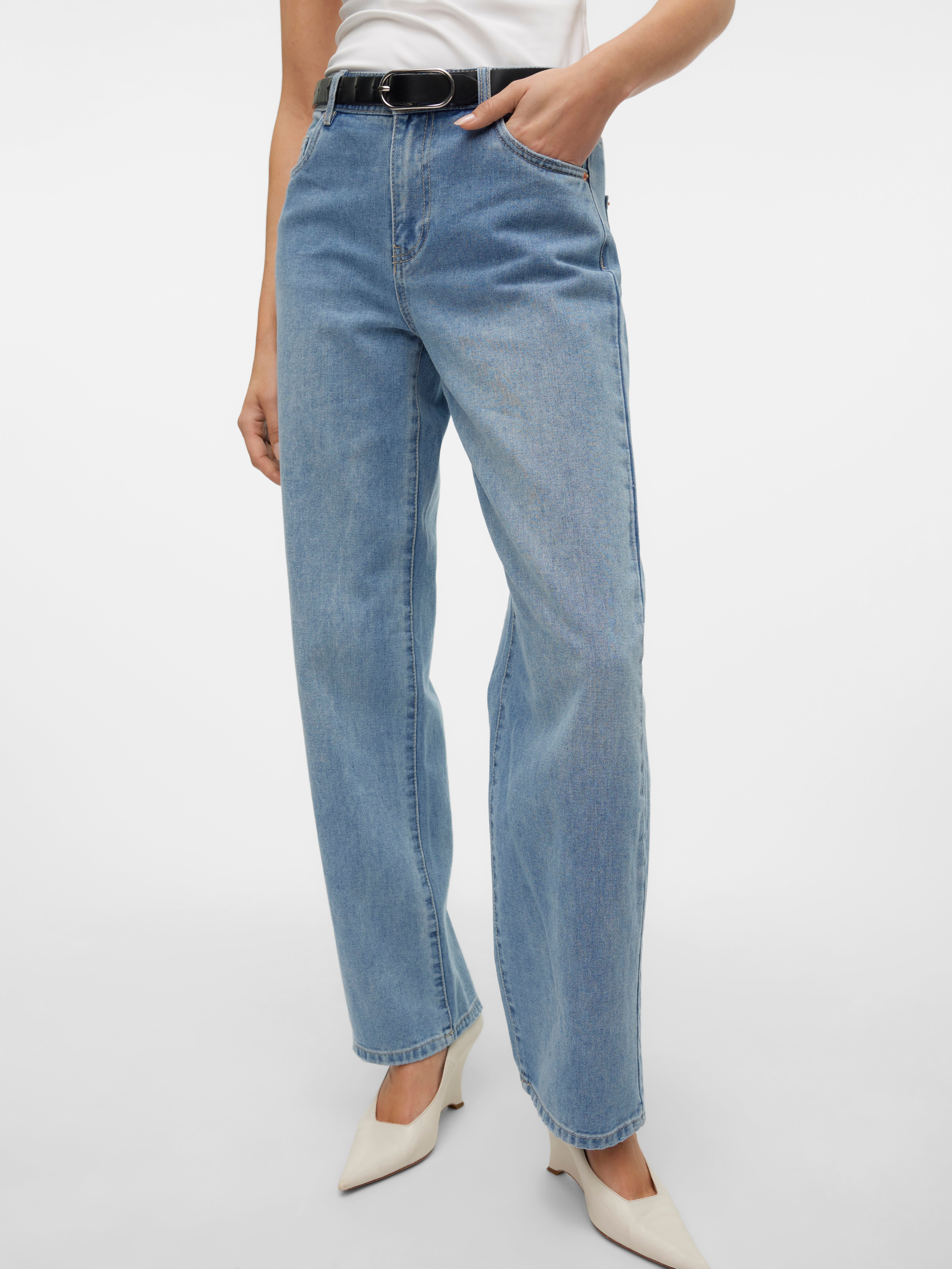 VMEVELYN Niedrige Taille Locker geschnitten Jeans