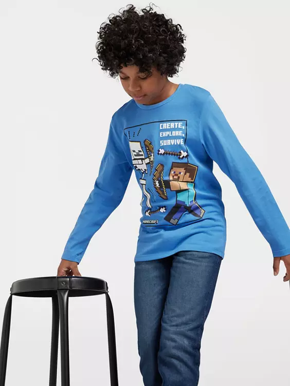 Minecraft Langarmshirt