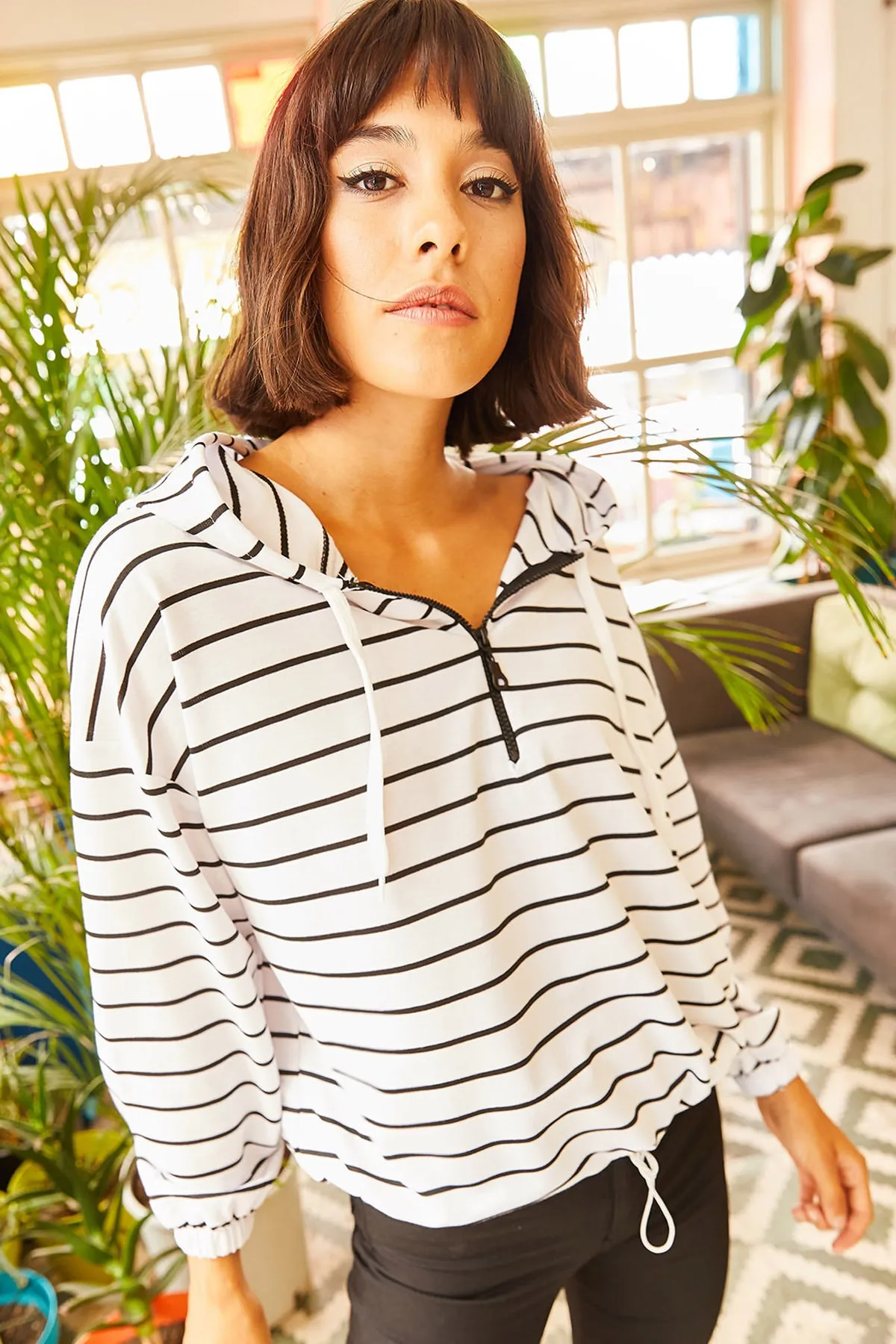 Olalook  Sweatshirt - Weiß - Regular Fit