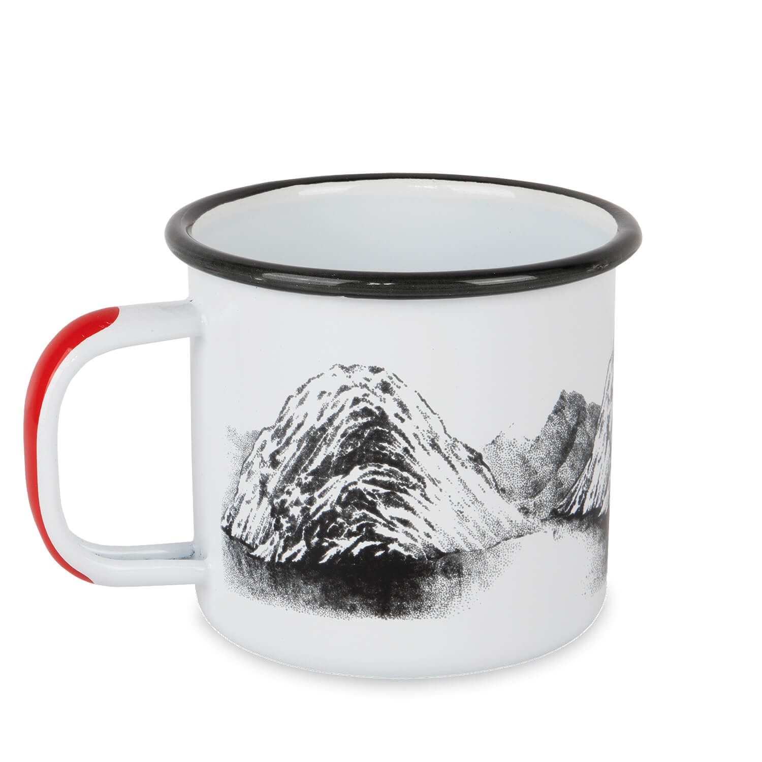 Emaille Tasse Mountains