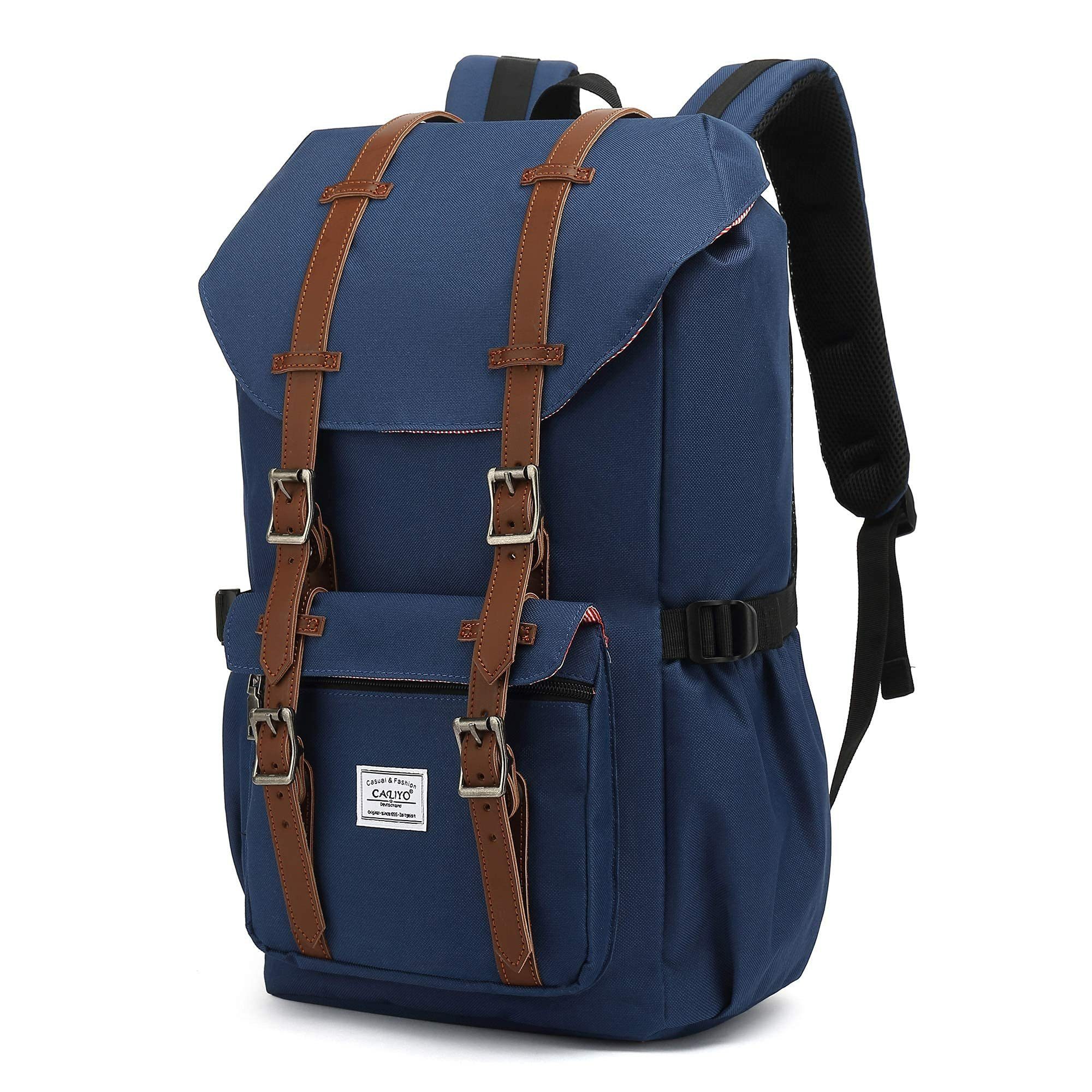 TAN.TOMI Freizeitrucksack Rucksack Groß Damen Herren Freizeitrucksack im Retro Design, mit 15