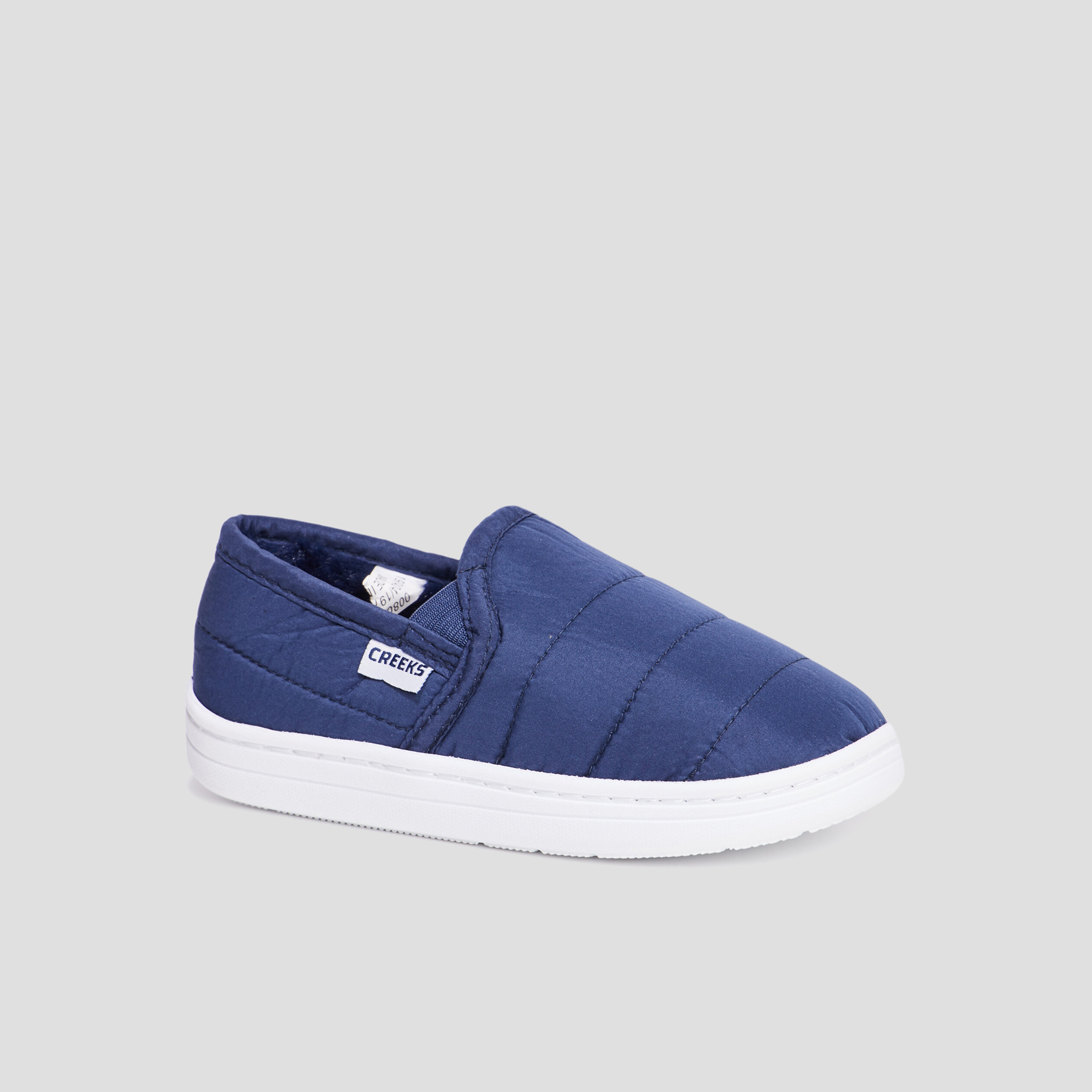 Chaussons sans gêne matelassés Creeks bleu garçon | La Halle