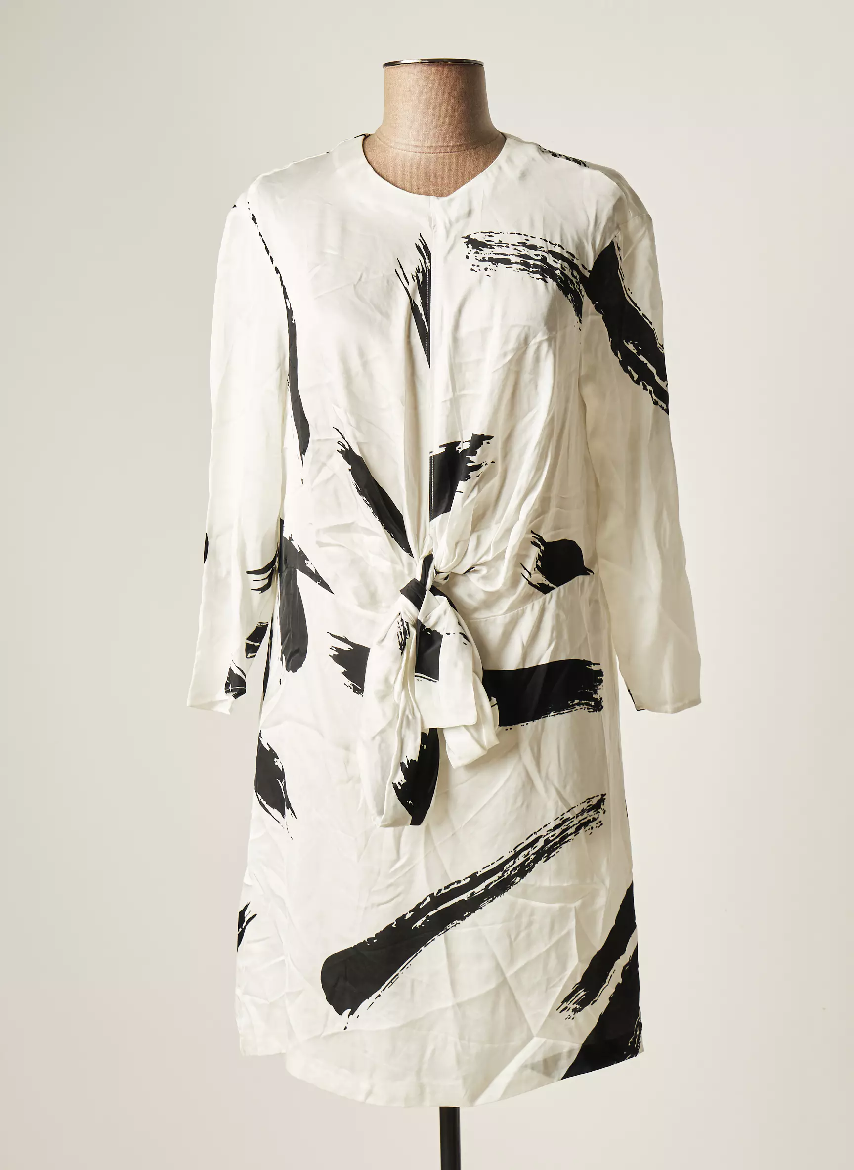 Mango Robes Courtes Femme couleur blanc