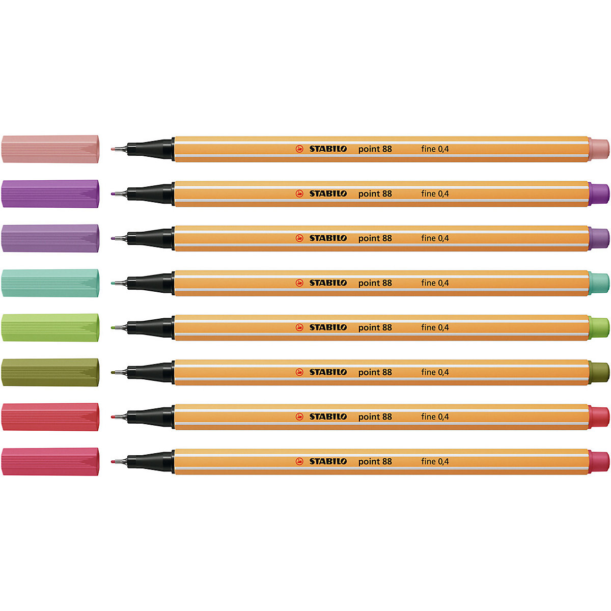 Fineliner point 88, 8 Farben
