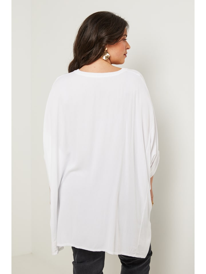 Curvy Lady Tunika in Weiß günstig kaufen