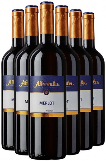 2020 Selektion Leo Klär Merlot QbA trocken (6 Flaschen) - Affentaler Winzer