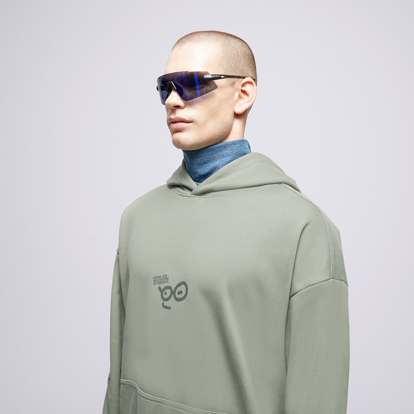 S.NOW JOB SIZEER HOODIE “POV” OLIVE Grün