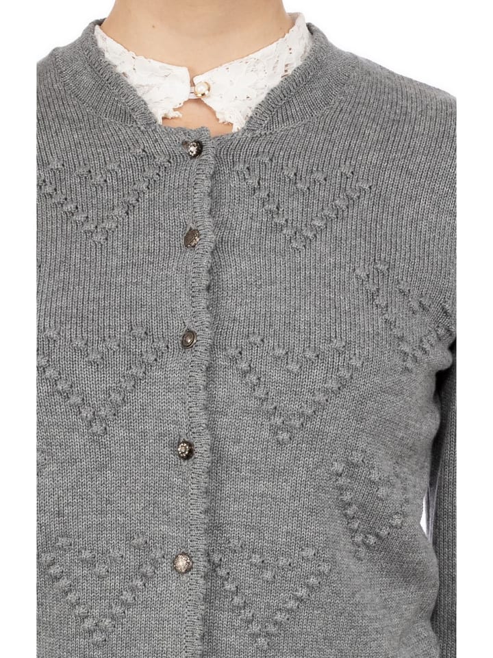 Spieth & Wensky Strickjacke BRESCIA in mittelgrau günstig kaufen