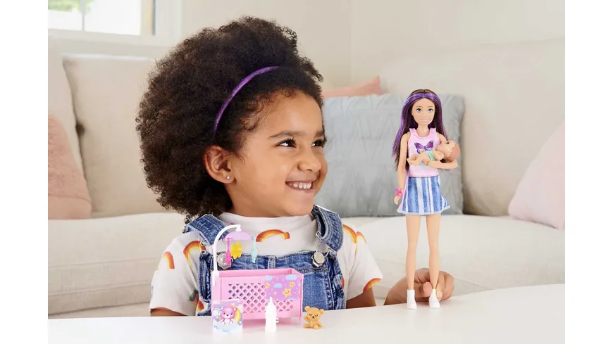 Barbie „Skipper Babysitters Inc.” Skipper Playset - Sleepy Baby Skipper