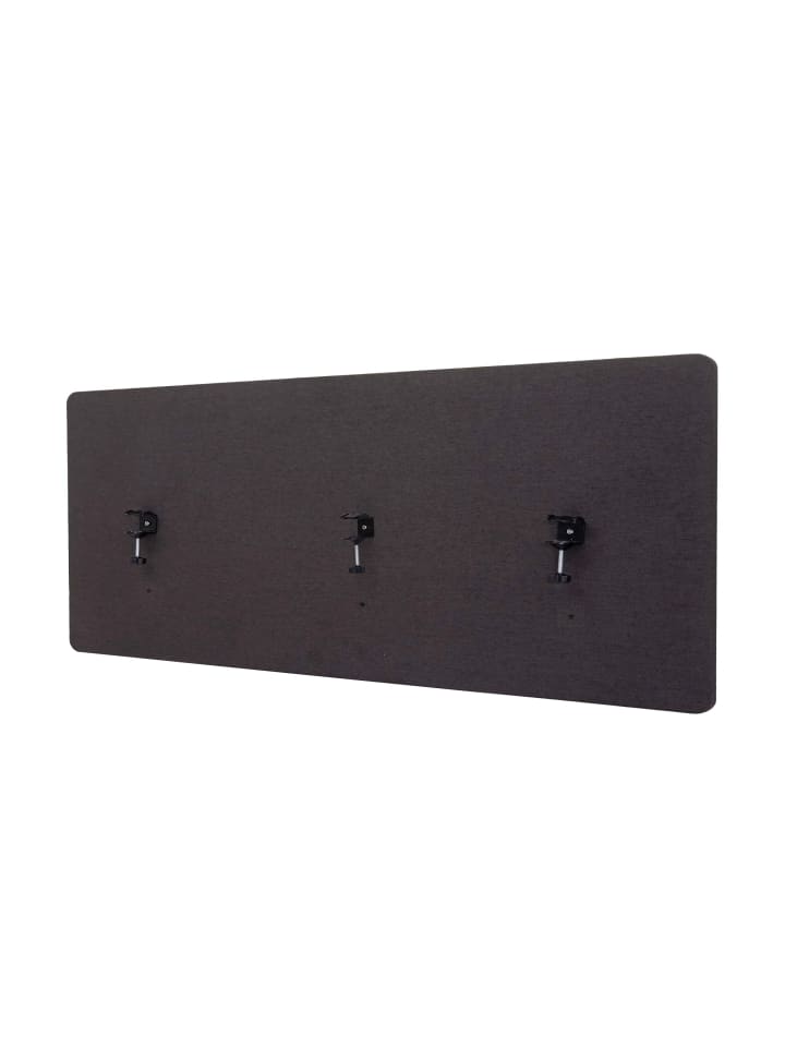 MCW Akustik-Tischtrennwand G75, 60x160cm braun-grau günstig kaufen onesize