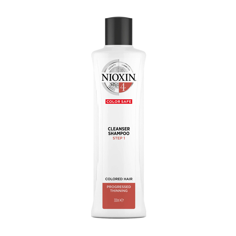 Nioxin NIOXIN System 4 Cleanser 300ml Shampoing pour cheveux très fins et colorés