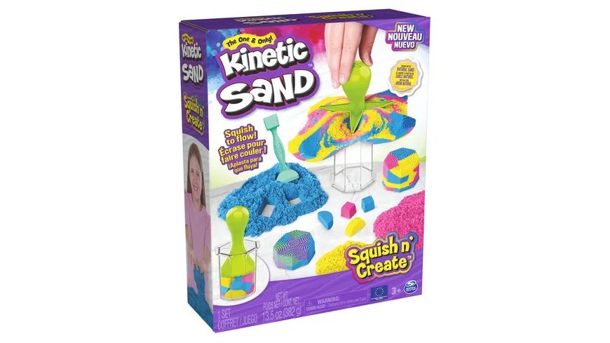 Spin Master - Kinetic Sand - Squish N’ Create Set