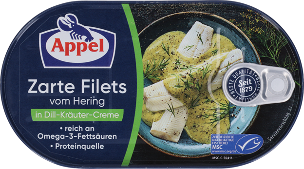 Appel MSC Heringsfilets Dill-Kräuter-Creme