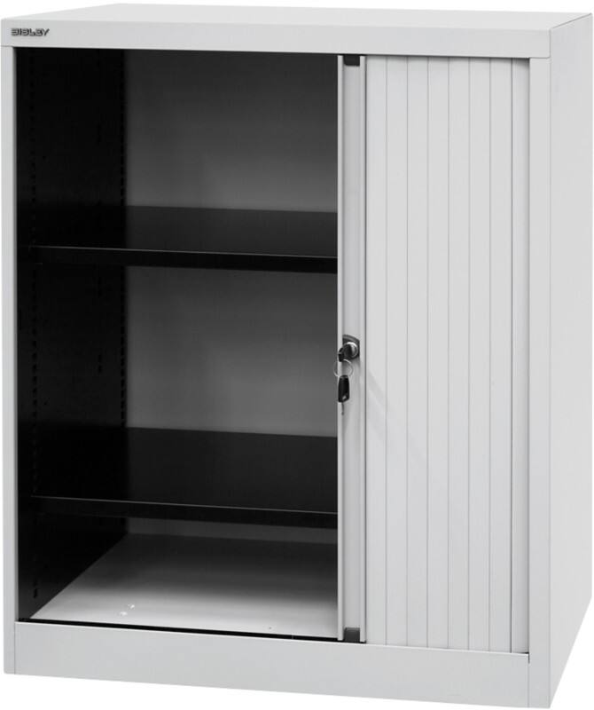 Bisley Rollladenschrank EuroTambour Lichtgrau 800 x 430 x 1.030 mm