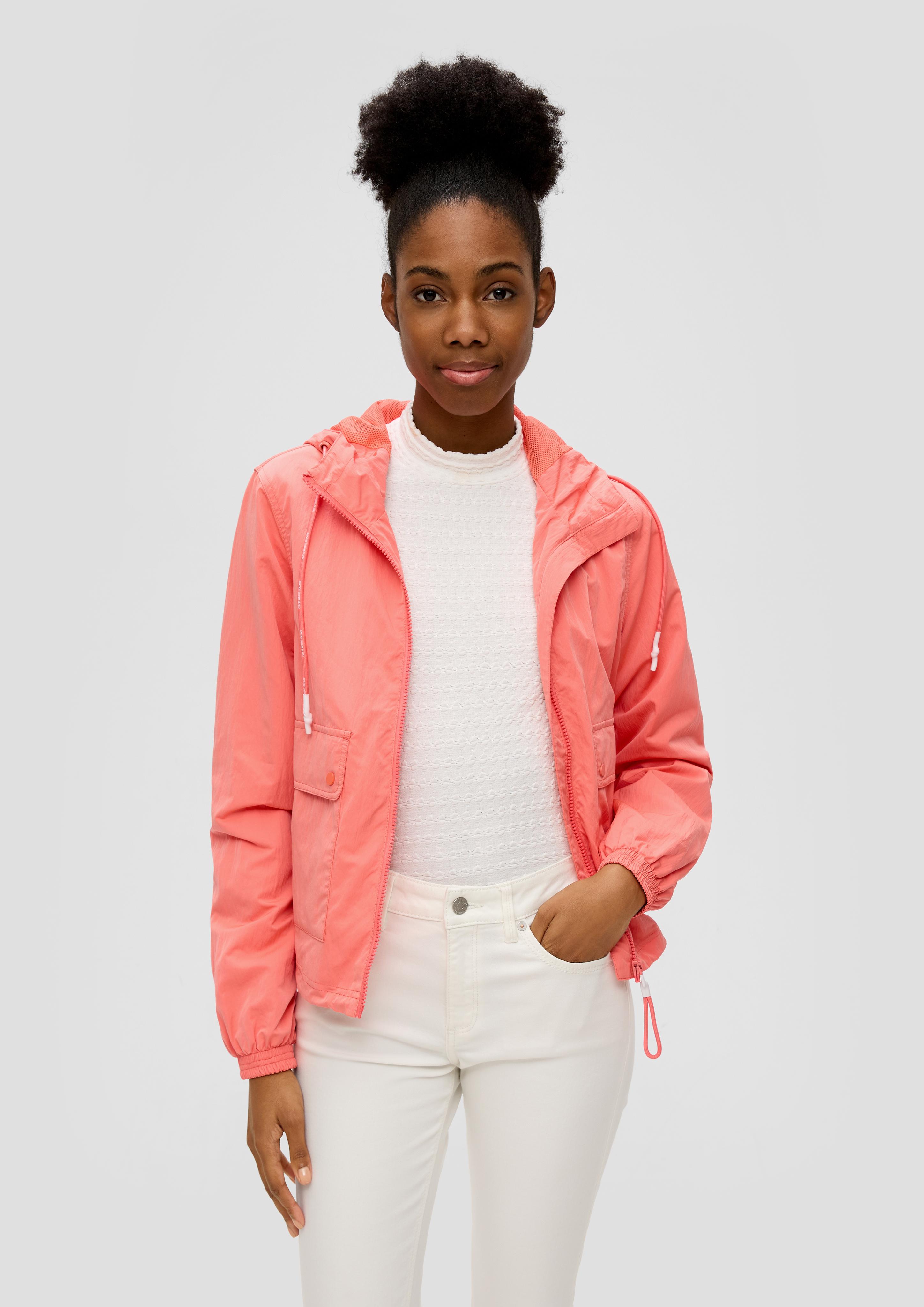 Kapuzenjacke mit Crinkle-Struktur  2140321-2347