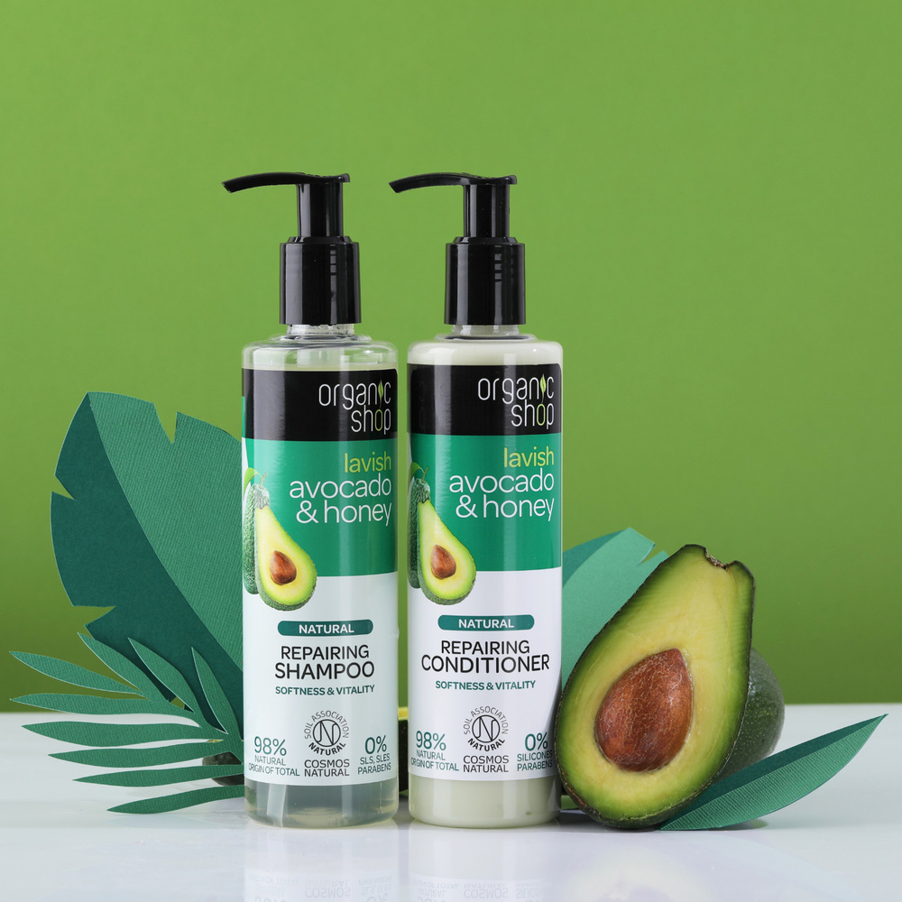 organic shop Après-shampoing Réparateur Avocat et Miel après shampoings
