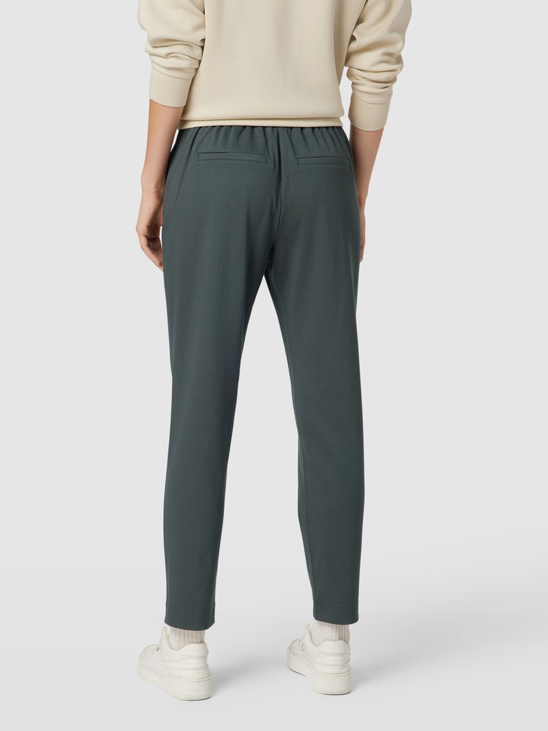 Sweatpants mit Ziernähten in dunkelgrün